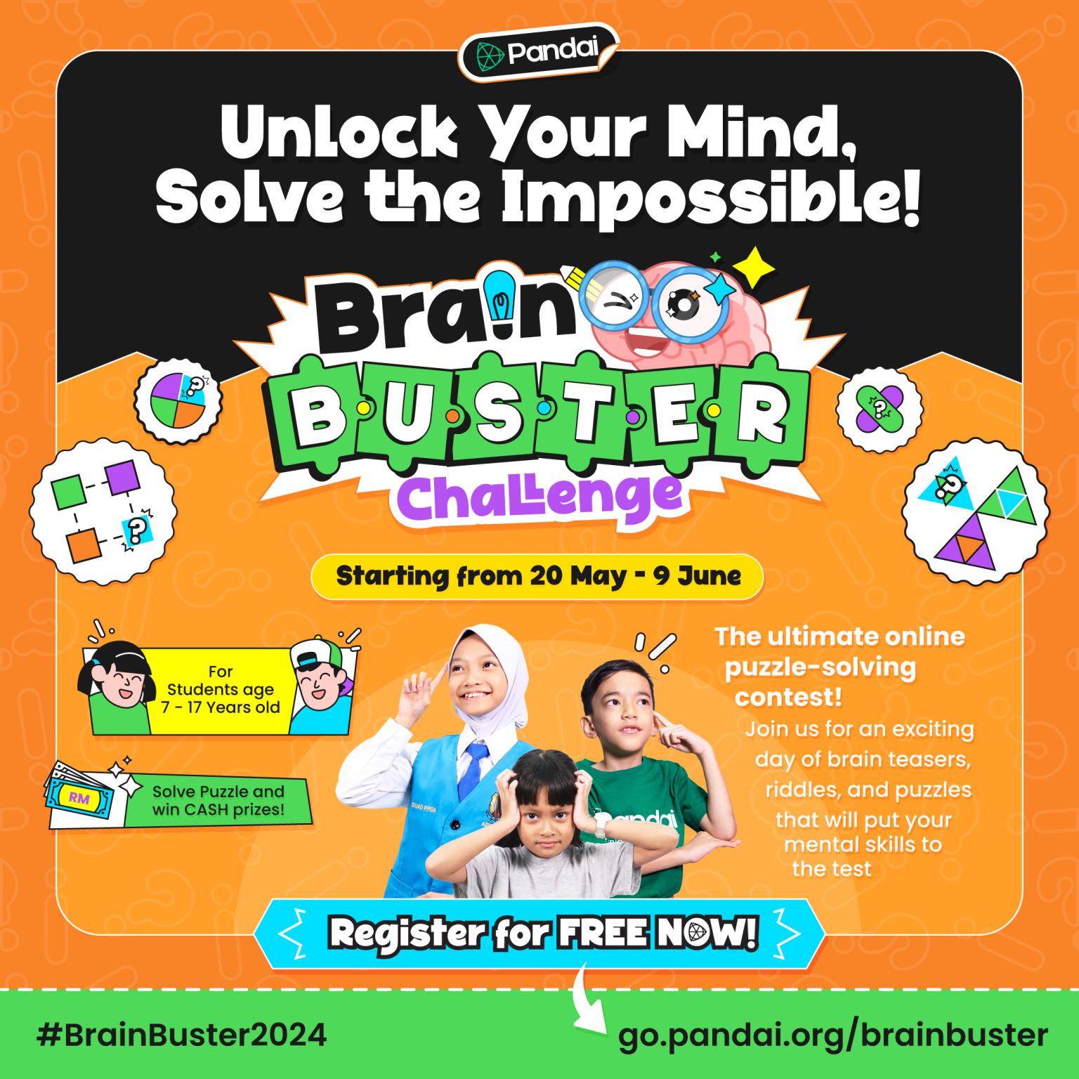 Unlock Your Mind, Solve The Impossible in Brain Buster Challenge